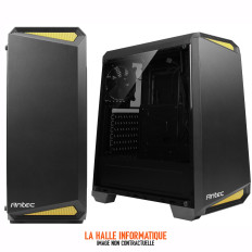 Antec NX100 Boîtier Moyen Tour ATX Vitré Noir/Jaune