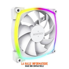 Ventilateur Montech RX120 RGB 12cm Blanc | Refroidissement PC