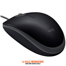 Souris filaire Logitech B110 Silent USB Noir