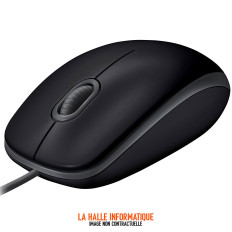 Souris filaire Logitech B110 Silent USB Noir