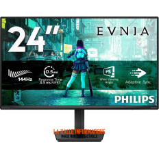 Écran Philips Evnia 24" Full HD 144Hz Noir