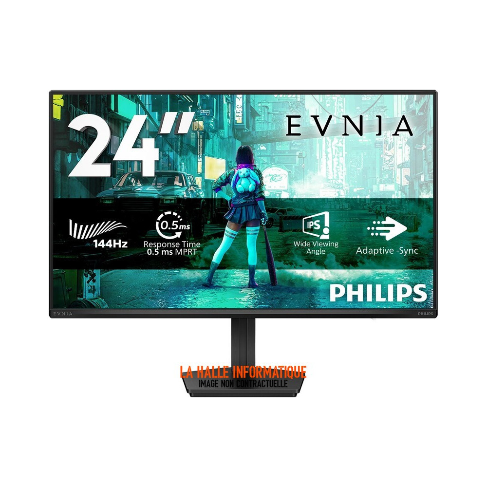 Écran Philips Evnia 24" Full HD 144Hz Noir