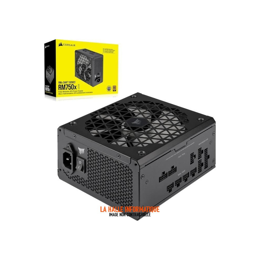 Corsair RMx Shift 750W - Alimentation ATX Modulaire Noir
