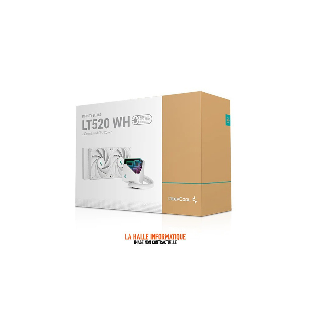 DeepCool LT520 RGB 240mm Blanc - Kit Watercooling efficace