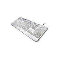 Clavier filaire Revoltec LightBoard XL 2 Argent élégant