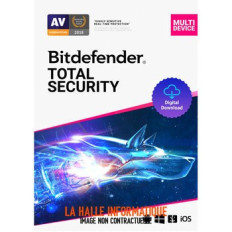 Bitdefender Total Security 5 appareils 1 an | Antivirus complet
