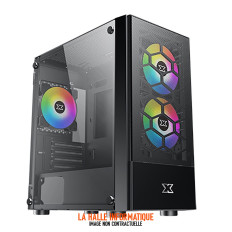 Boitier Micro ATX Xigmatek Oreo RGB Noir vitré