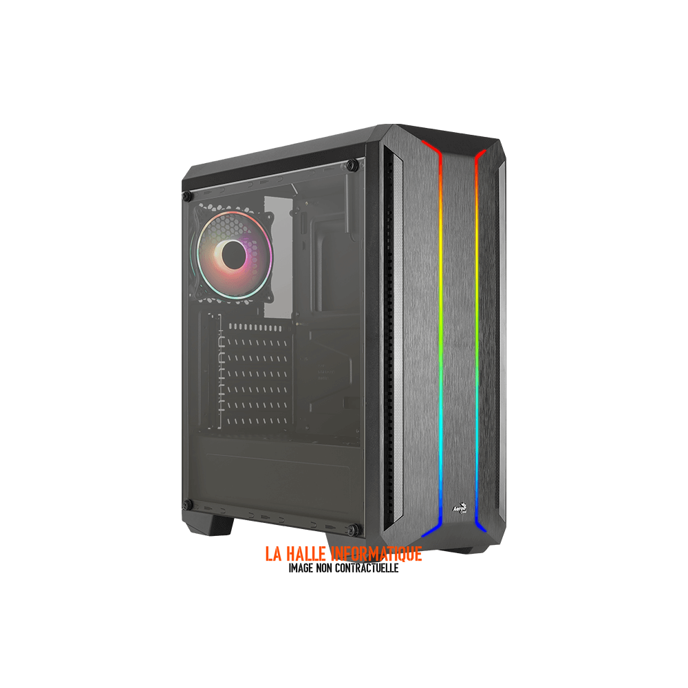 Boîtier ATX AeroCool Skyline v2 RGB Noir - Panneau Vitré