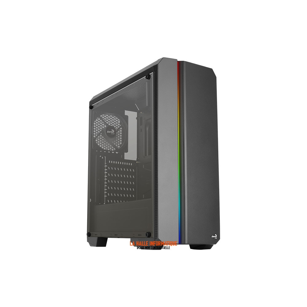 Boîtier ATX AeroCool Genesis v2 RGB Noir Panneau Vitré