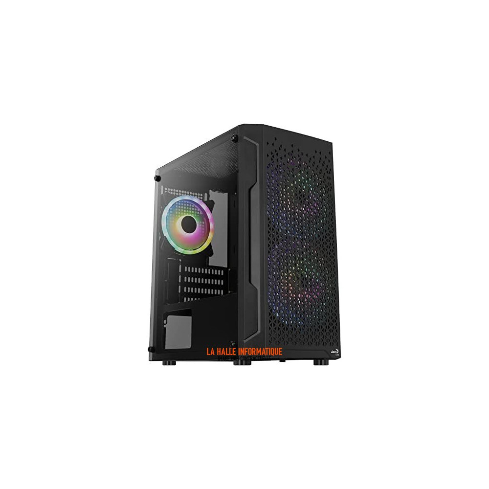 Boîtier Micro ATX AeroCool Trinity Mini RGB Noir | Panneau vitré