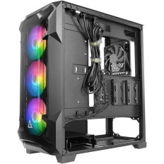 Boîtier ATX Antec DF600 Flux RGB Noir avec Panneau Vitré