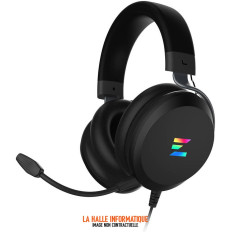 Casque Gamer Zalman HPS610 RGB Noir - Filaire, RGB, Micro