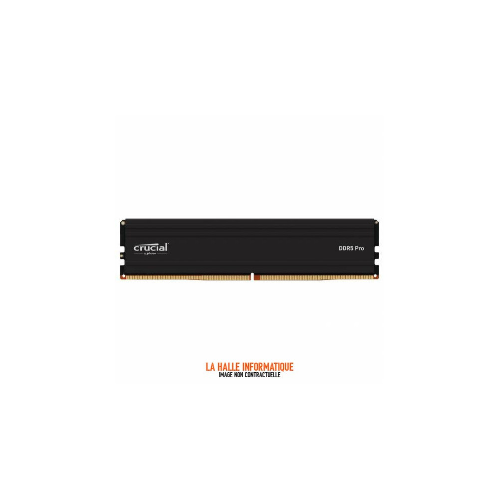 Crucial Pro 16Go DDR5 5600MHz DIMM Noir - Mémoire RAM