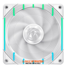 Gamemax Tornado T12 RGB 12cm Blanc - Ventilateur Boîtier RGB
