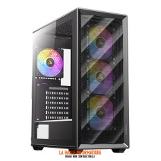 Boîtier ATX Antec AX85 RGB Noir avec Panneau Vitré