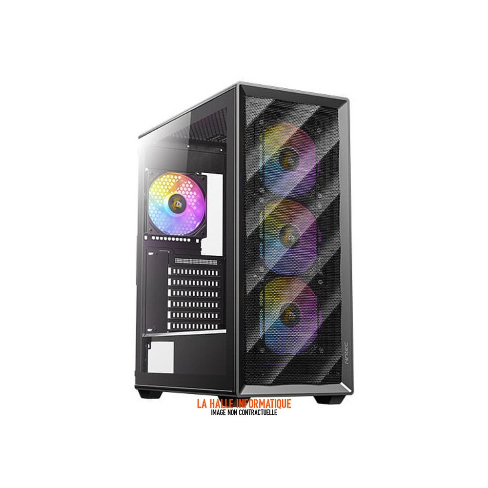 Boîtier ATX Antec AX85 RGB Noir avec Panneau Vitré