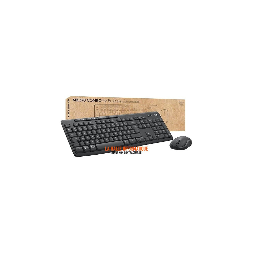 Logitech MK370 Combo Business - Pack clavier souris sans fil noir