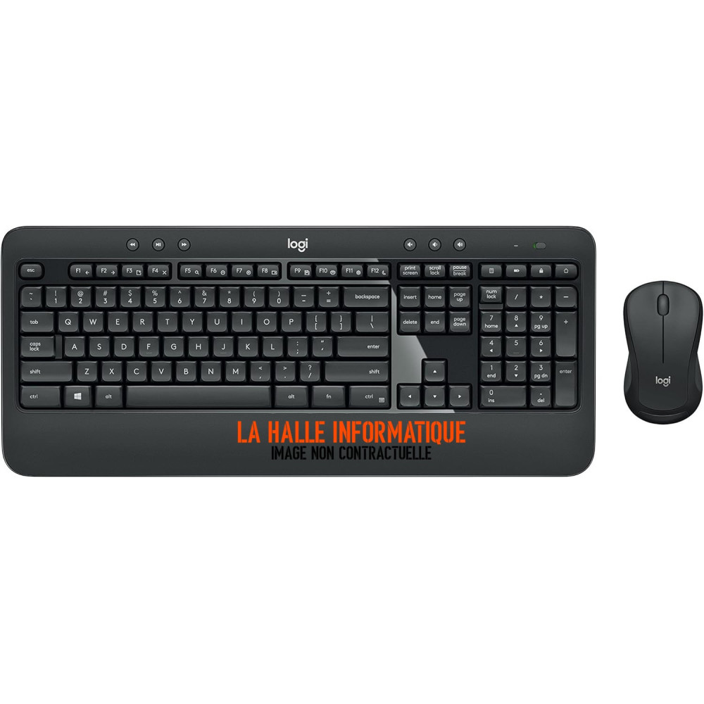 Logitech Pack Clavier/Souris MK540 sans fil noir