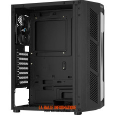 Boîtier ATX AeroCool Prime RGB avec panneau vitré noir