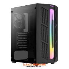 Boîtier ATX AeroCool Prime RGB avec panneau vitré noir