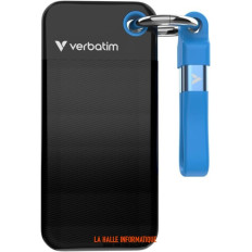 SSD externe Verbatim Pocket 1To Noir/Bleu - Portable et rapide
