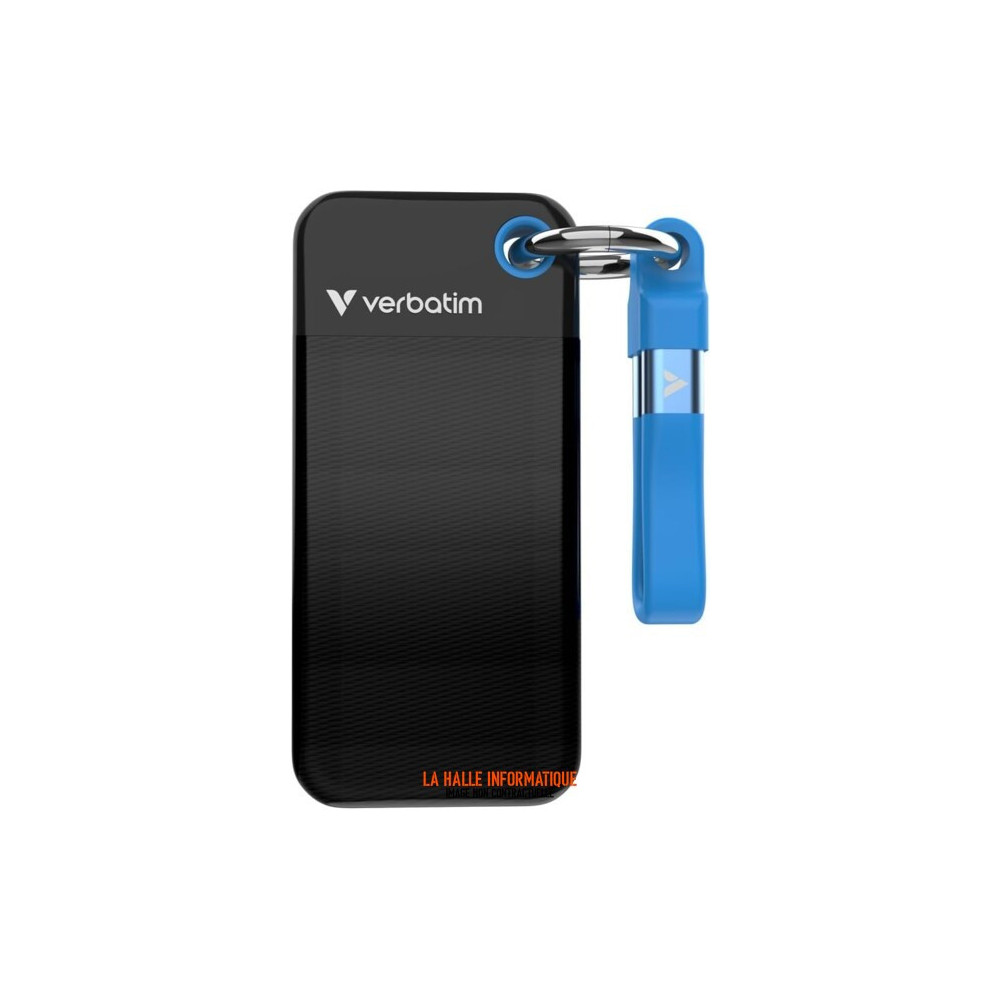 SSD externe Verbatim Pocket 1To Noir/Bleu - Portable et rapide