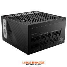 Alimentation ATX MSI MPG A1000GS PCIe5 - 1000W (Noir)