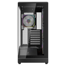 Boîtier ATX 1stPlayer GM7 RGB Noir, Panneaux Vitrés