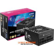 Alimentation ATX MSI MPG A1000GS PCIe5 - 1000W (Noir)
