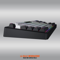 Clavier Gamer sans fil Hator Rockfall 3 TKL RGB Aurum Linear