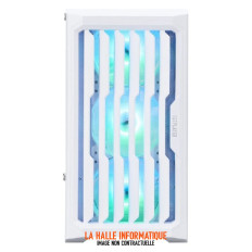Boîtier ATX 1stPlayer H2 RGB Blanc avec vitre