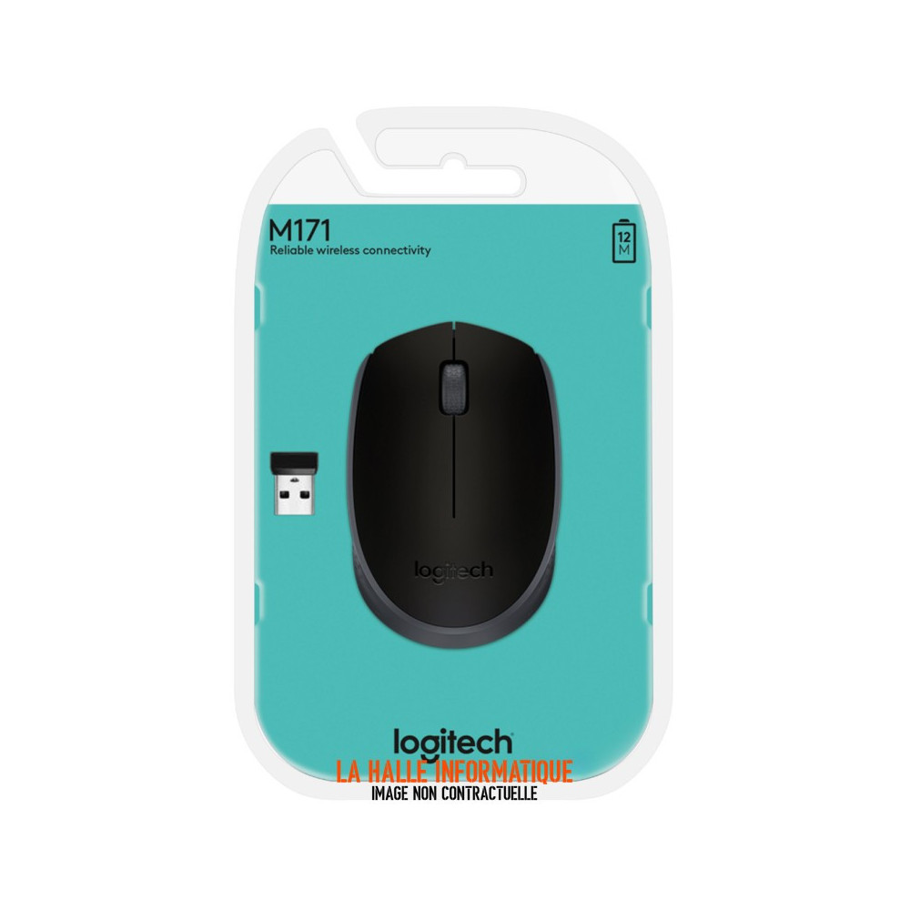 Souris sans fil Logitech M171 Noir compacte et fiable