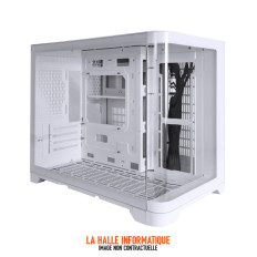 Boîtier Micro ATX 1stPlayer UView 5 RGB Blanc | Mini Tour vitré