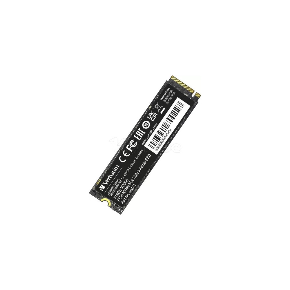 Disque SSD Verbatim Vi3000 512Go - NVMe M.2 Type 2280