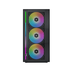 Boîtier Moyen Tour Xigmatek Radiance RGB Noir vitré