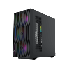 Boîtier Moyen Tour Xigmatek Radiance RGB Noir vitré