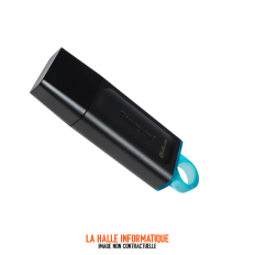 Clé USB 3.2 Kingston DataTraveler Exodia - 64Go (Bleu/Noir)