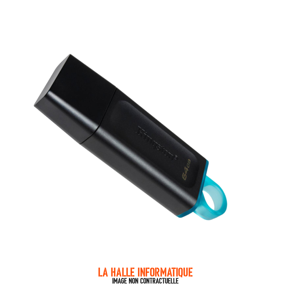 Clé USB 3.2 Kingston DataTraveler Exodia - 64Go (Bleu/Noir)