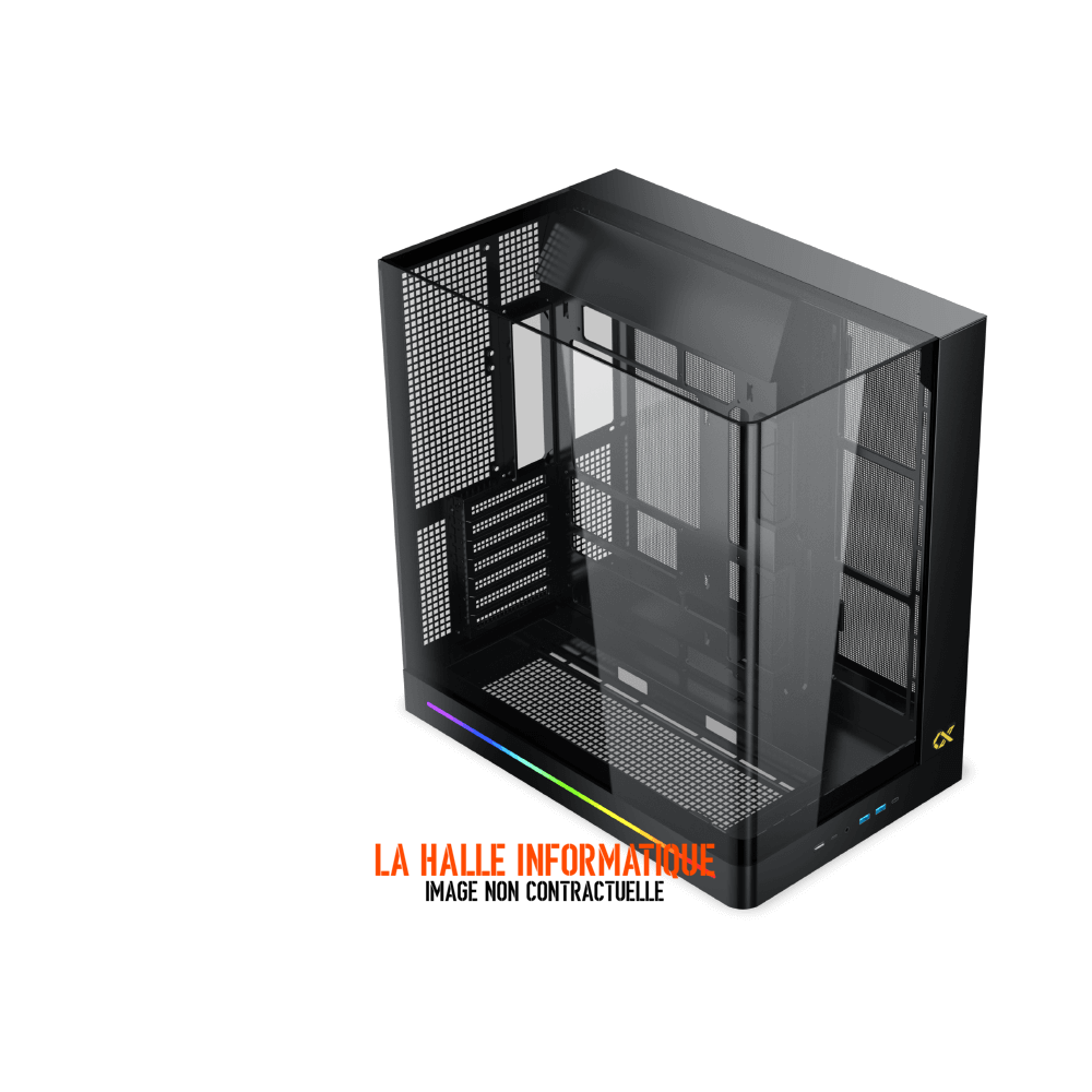 Boîtier Xigmatek Pano II RGB E-ATX Noir - Panneaux vitrés
