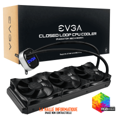 EVGA CLC RGB 360mm Noir - Kit Watercooling AIO performant