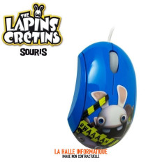 Souris filaire SteelSeries Lapins Crétins BWAAAAH (Bleu)