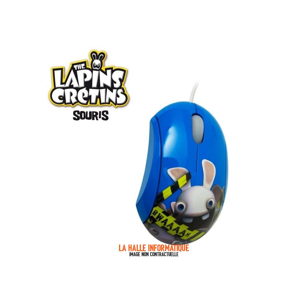 Souris filaire SteelSeries Lapins Crétins BWAAAAH (Bleu)