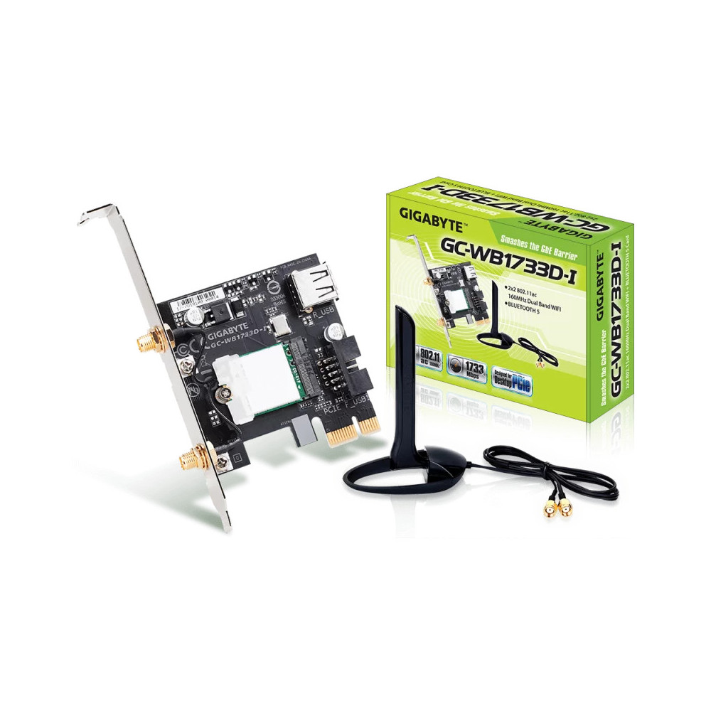 Carte Réseau PCI-Express WIFI & Bluetooth Gigabyte GC-WB1733D-I (AC1733)