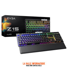 Clavier Gamer mécanique (Kailh Silver) EVGA Z15 RGB (Noir)