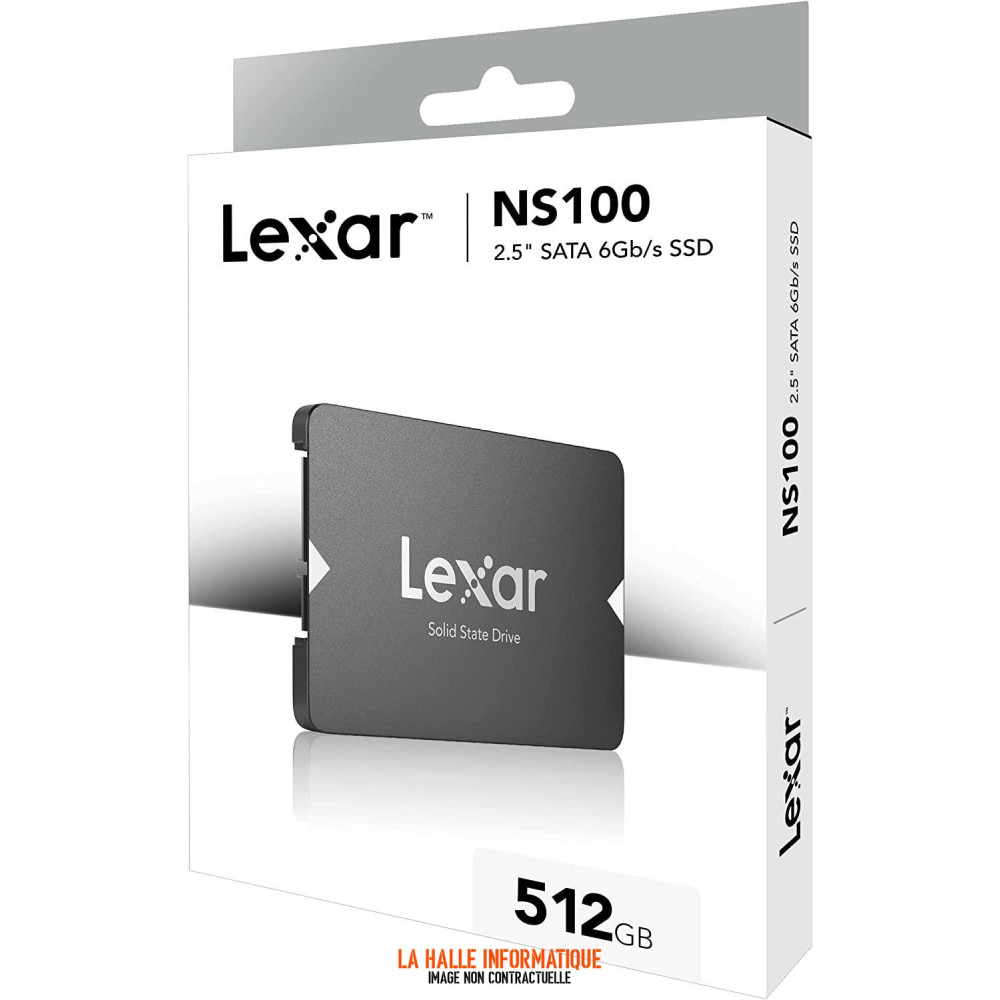 Disque SSD Lexar NS100 512Go - S-ATA 2,5"
