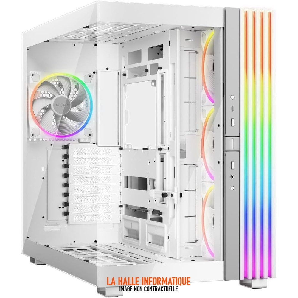 Boitier Moyen Tour ATX be quiet! Light Base 500 LX RGB avec panneaux vitrés (Blanc)
