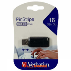 Clé USB 3.2 Verbatim PinStripe - 16Go (Noir)