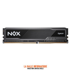 Barrette mémoire 16Go DIMM DDR5 Apacer Nox 6000MHz (Noir)