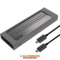 Boitier externe USB 3.2 Lexar E300 - NVMe M.2 Type 2280 (Argent)