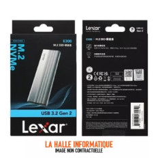 Boitier externe USB 3.2 Lexar E300 - NVMe M.2 Type 2280 (Argent)